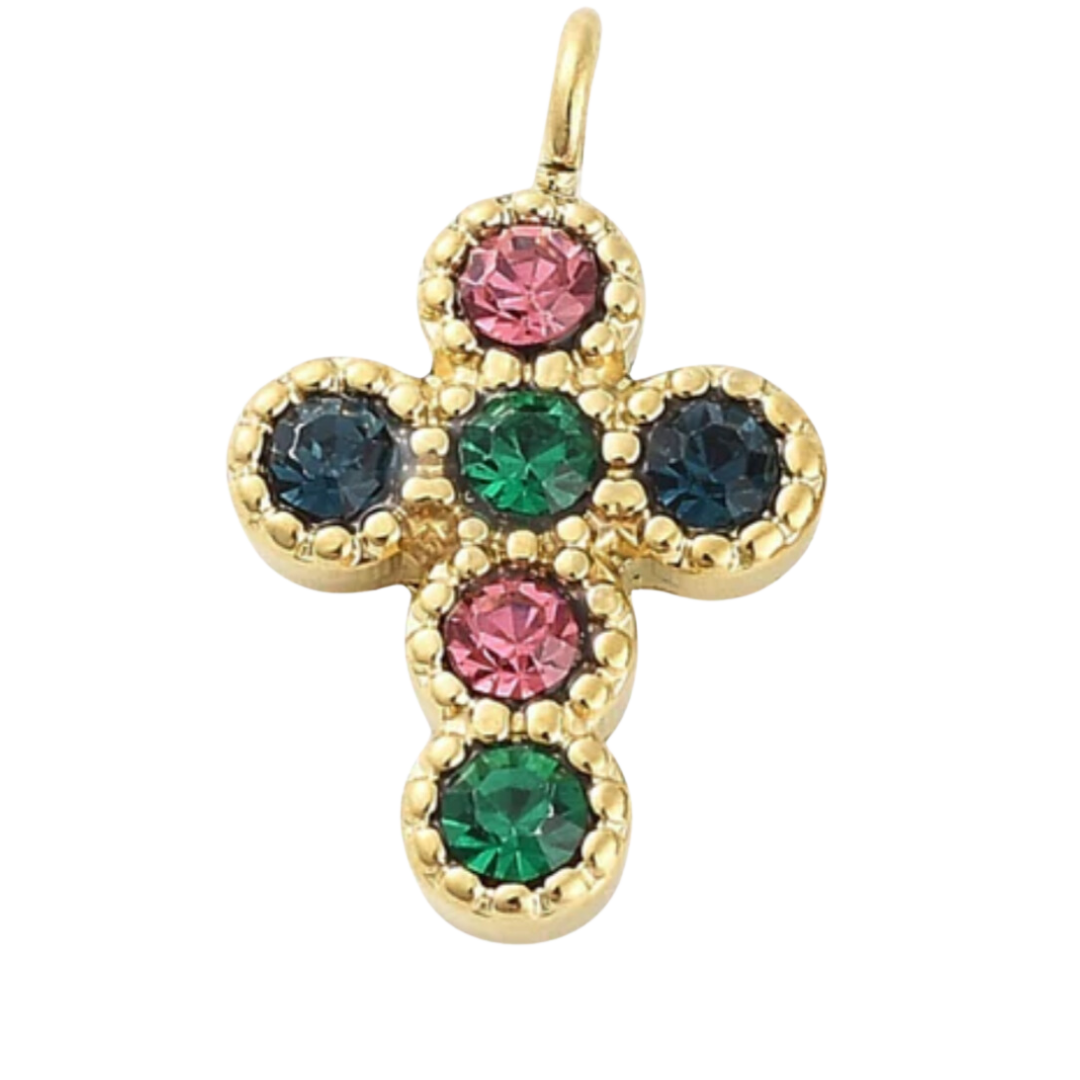 Color Cross Charm