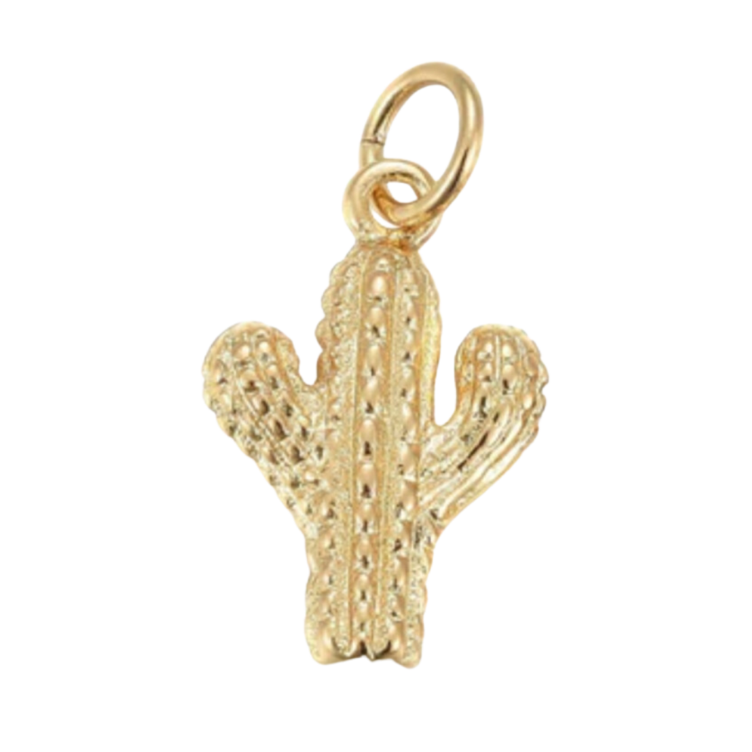 Gold Cactus Charm