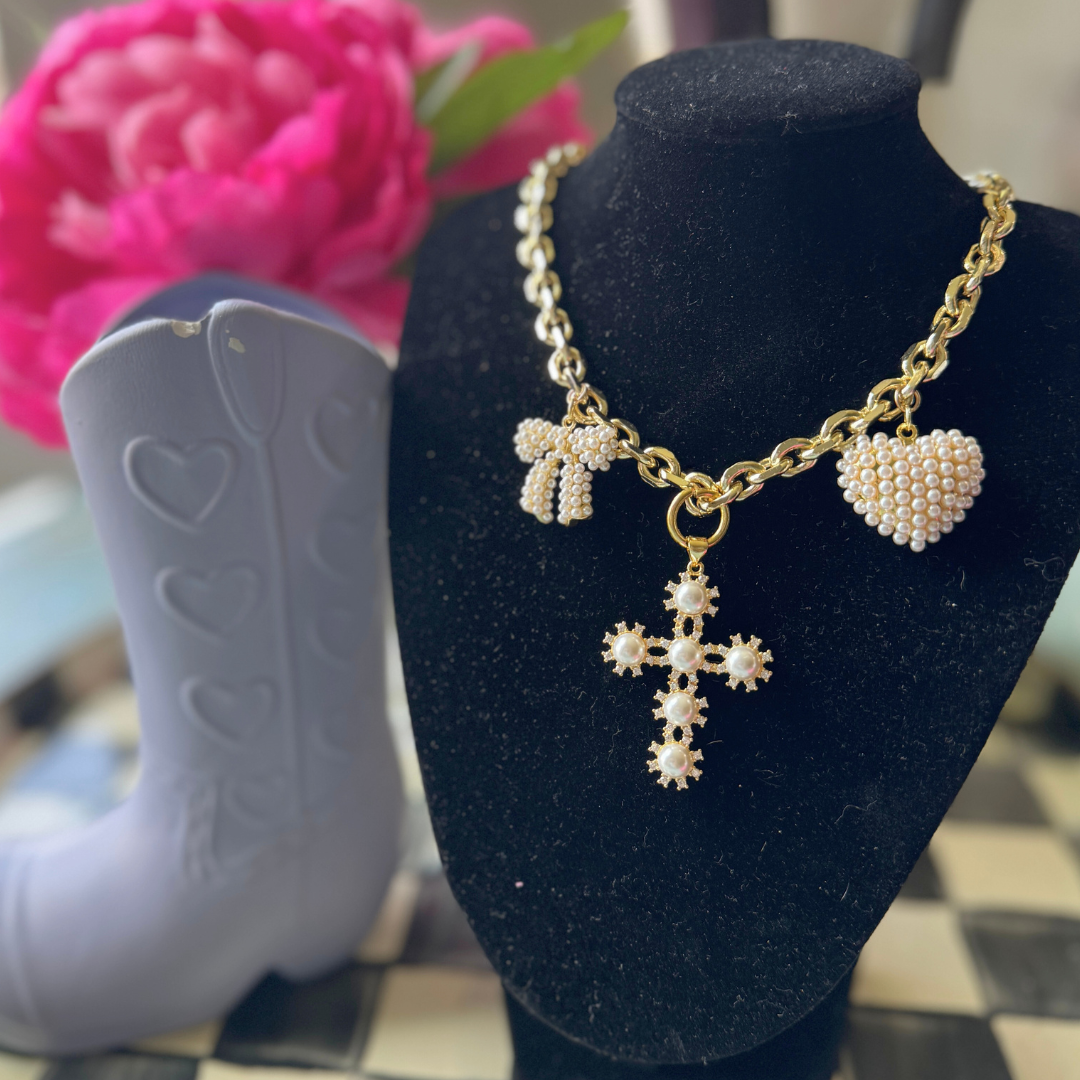 Pearl Darling Charm Necklace