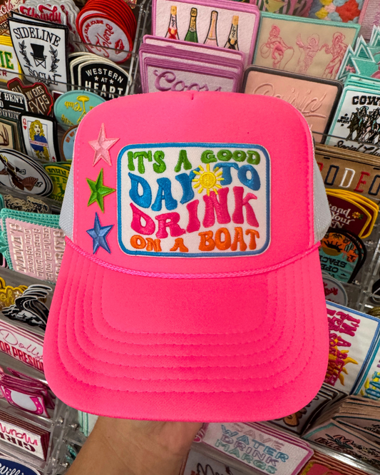 Drink on a Boat Trucker Hat