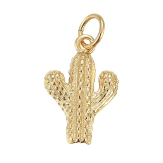 Gold Cactus Charm