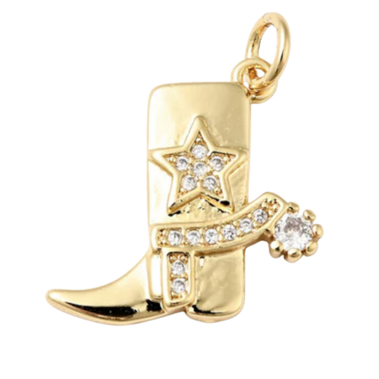 Cowgirl Boot Charm