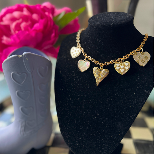 Howdy Heart Charm Necklace