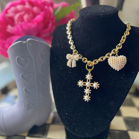 Pearl Darling Charm Necklace
