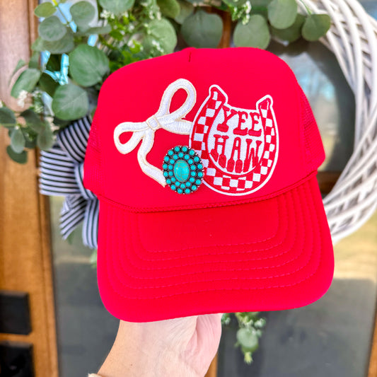 Red Rodeo Bow Hat