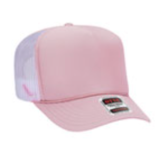 Light Pink/White Back Trucker Hat
