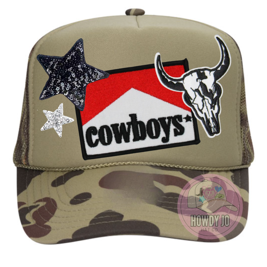 Cowboys Camo Trucker Hat